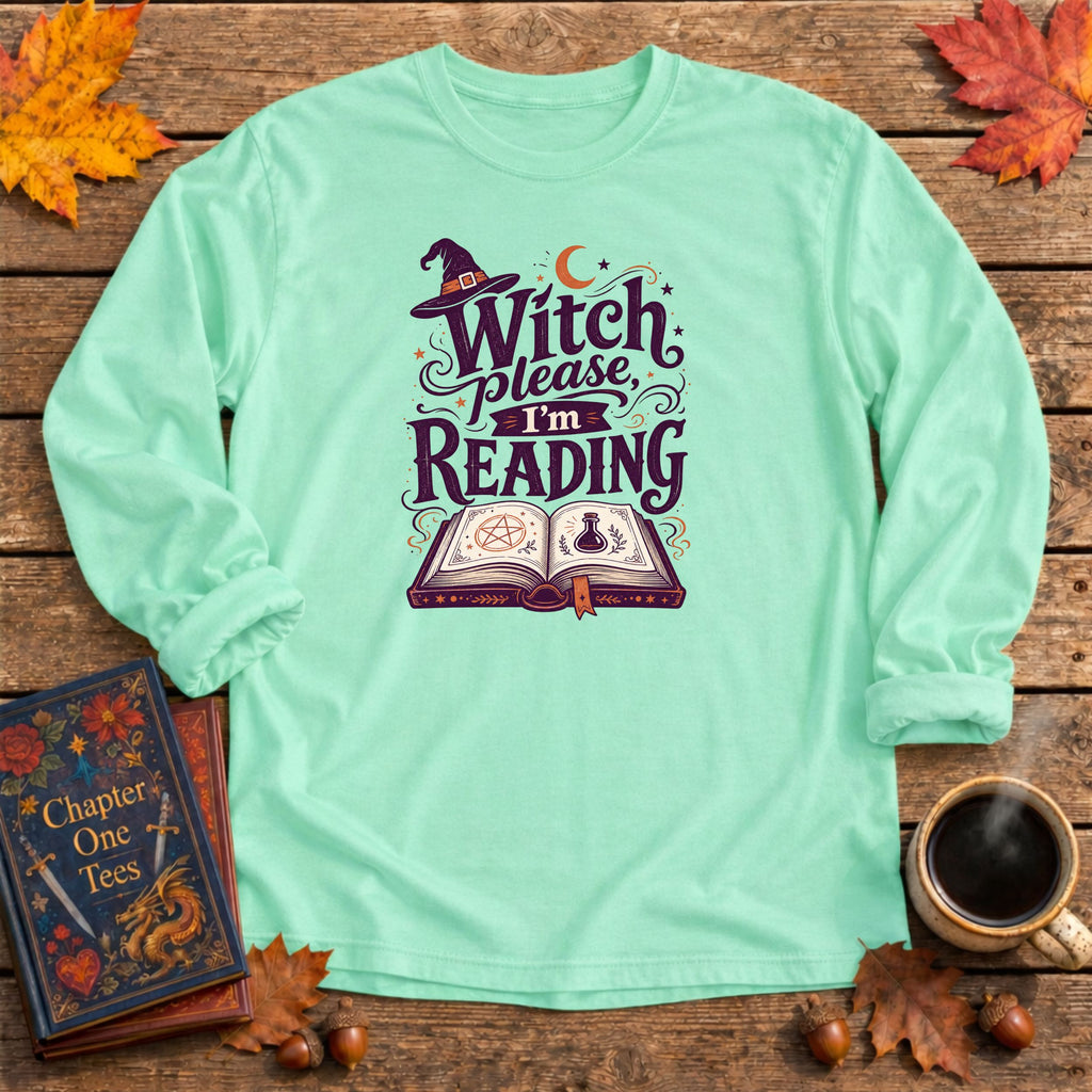 Witch Please Long Sleeve Book Tee