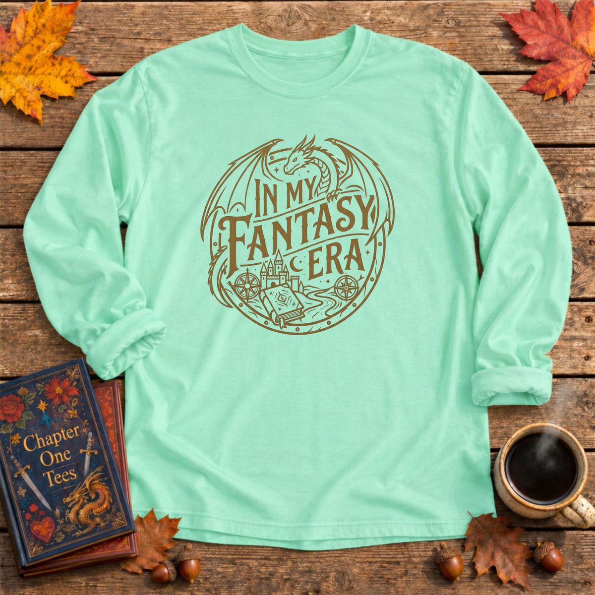 In My Fantasy Era Long Sleeve Book Tee