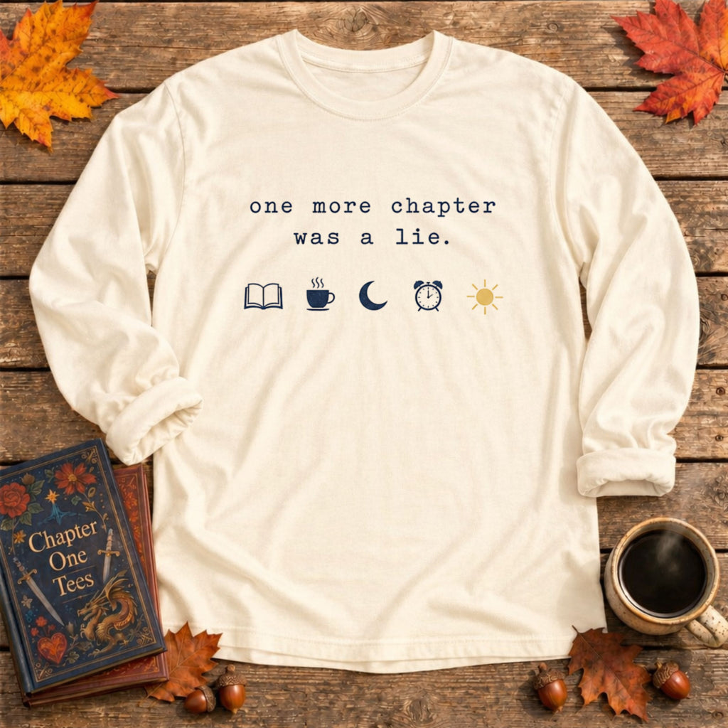 Was A Lie Bookish Long Sleeve Tee