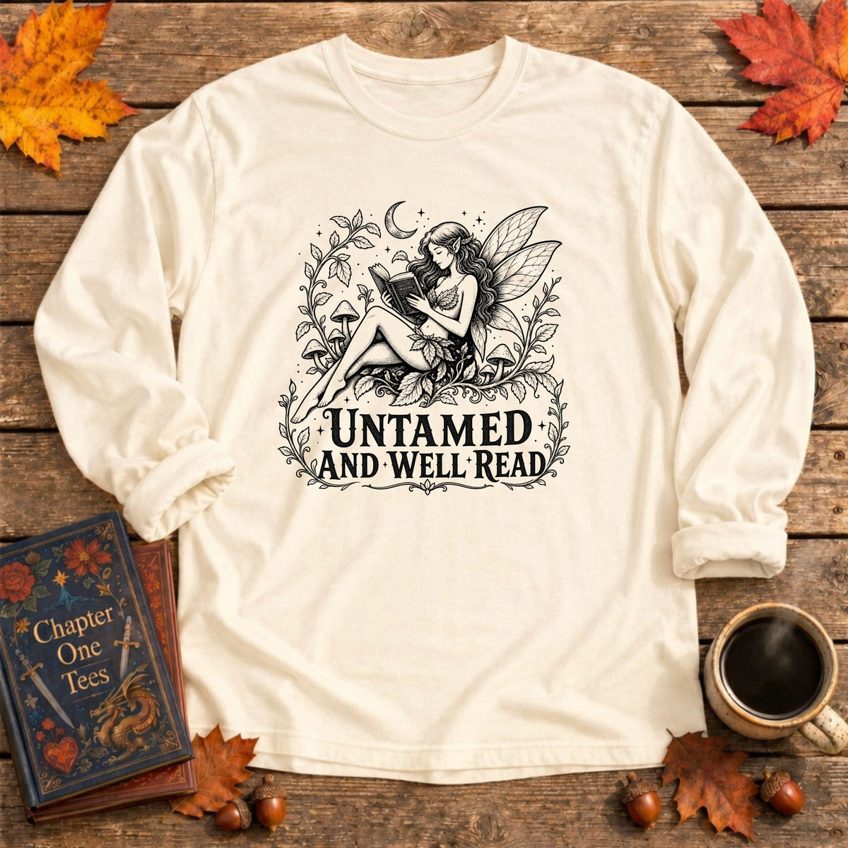 Untamed and Well Read Long Sleeve Book Tee
