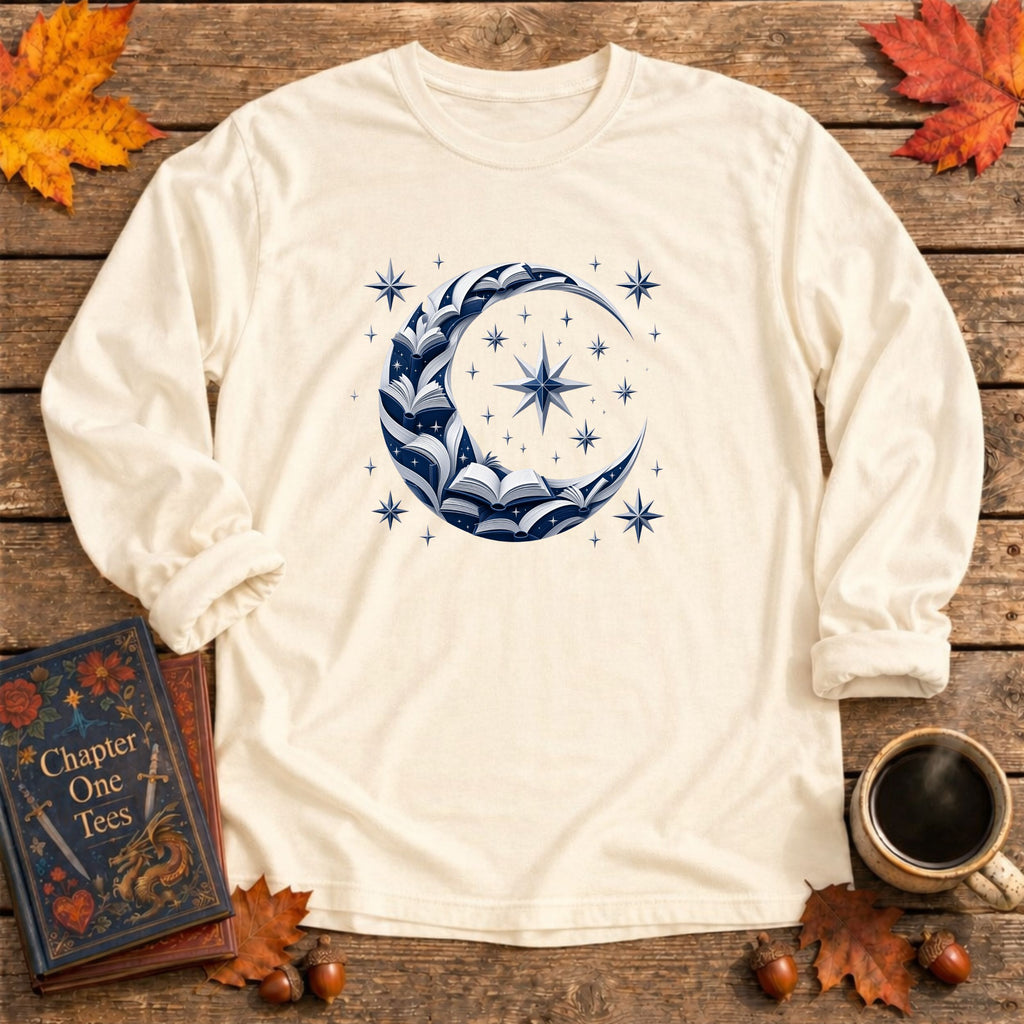 Crescent Moon Long Sleeve Book Tee