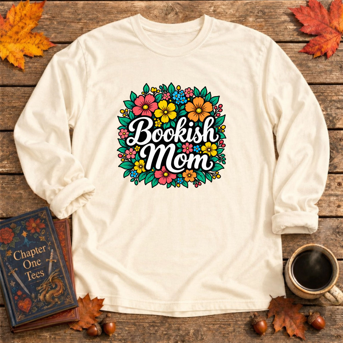 Bookish Mom Long Sleeve Book Tee