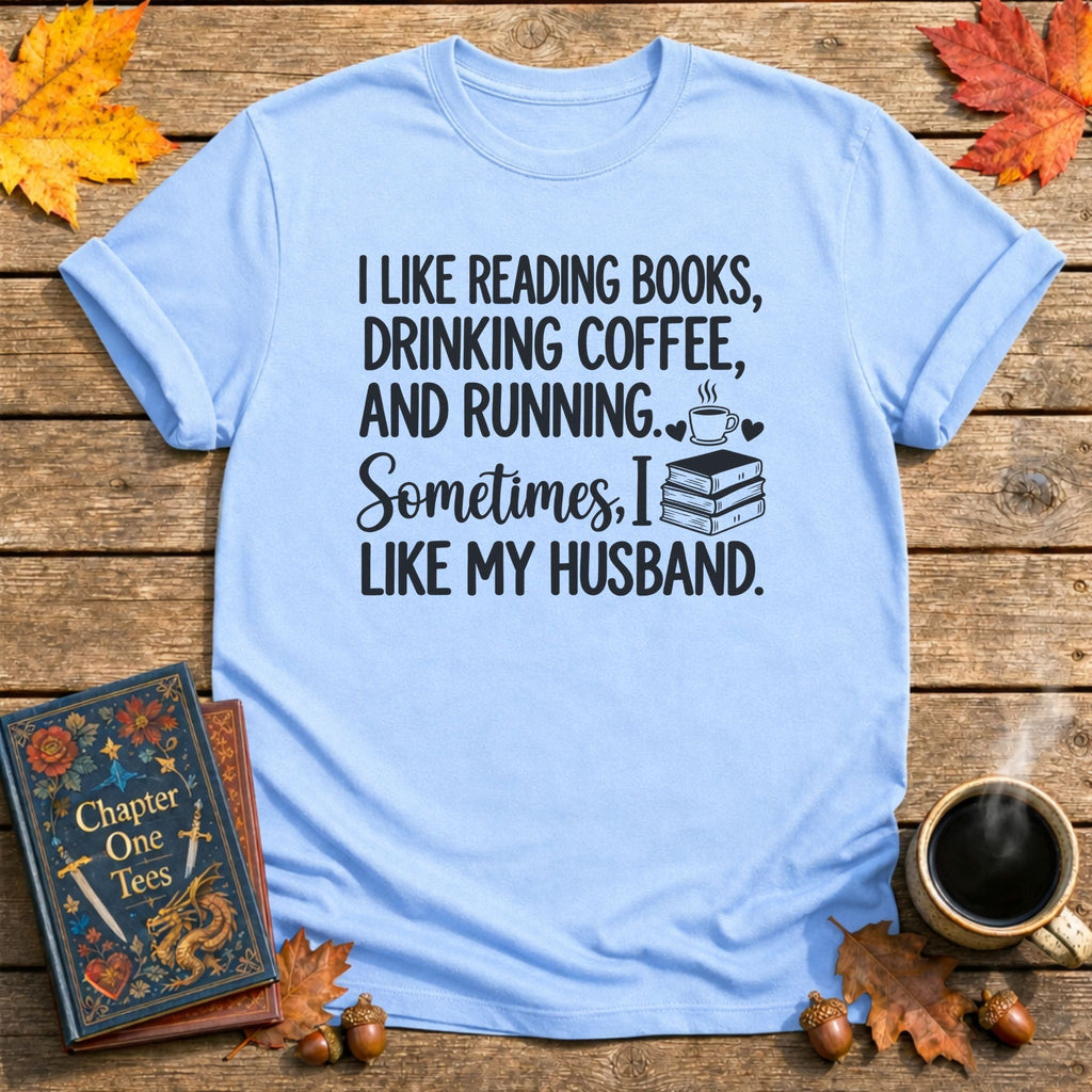 Reading Books, Drinking Coffee T-Shirt