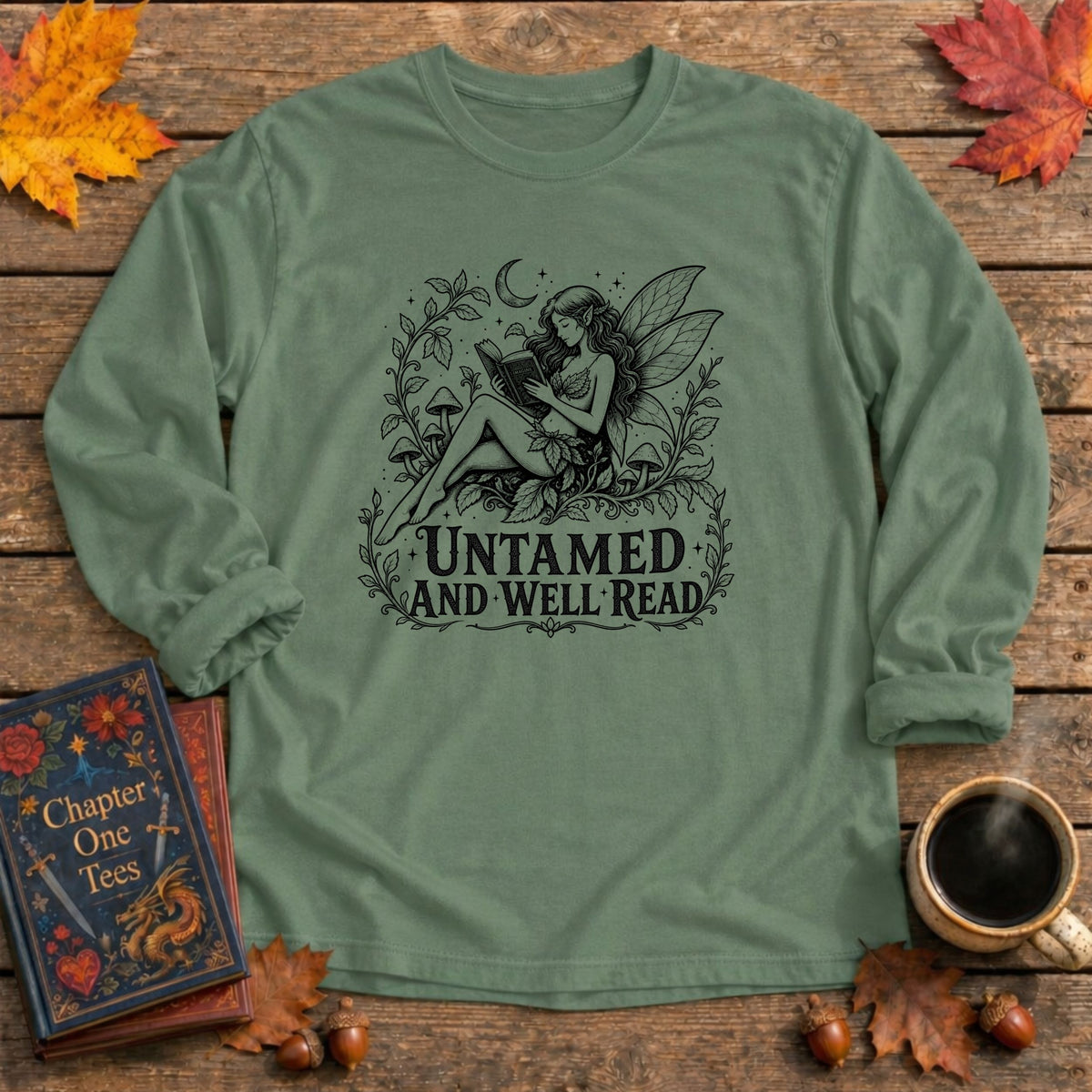 Untamed and Well Read Long Sleeve Book Tee