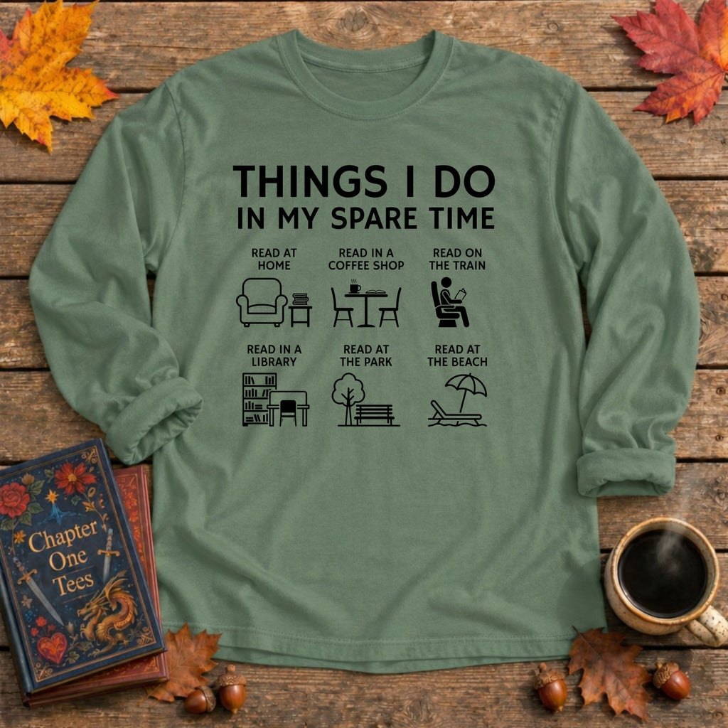 Things I Do Long Sleeve Book Tee
