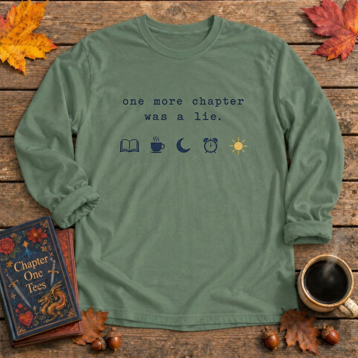 Was A Lie Bookish Long Sleeve Tee