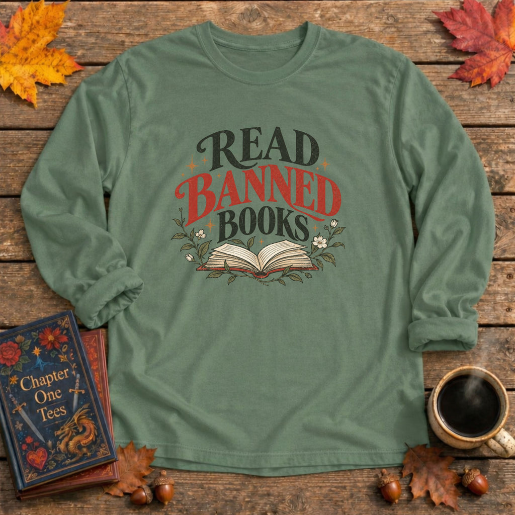 Read Banned Books Long Sleeve Book Tee