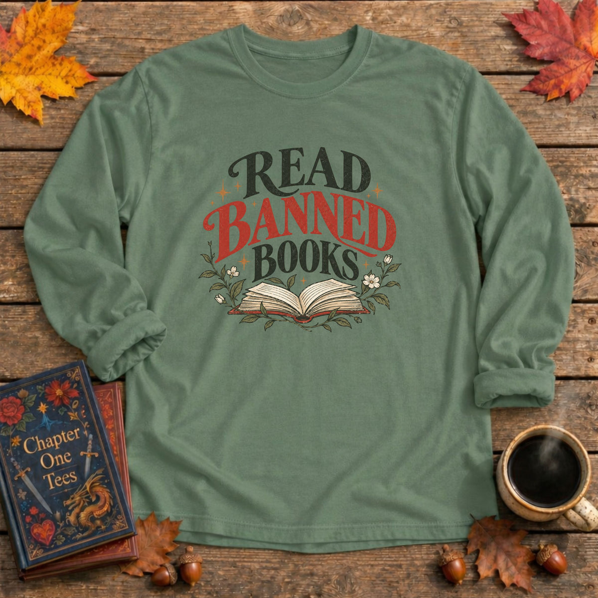 Read Banned Books Long Sleeve Book Tee