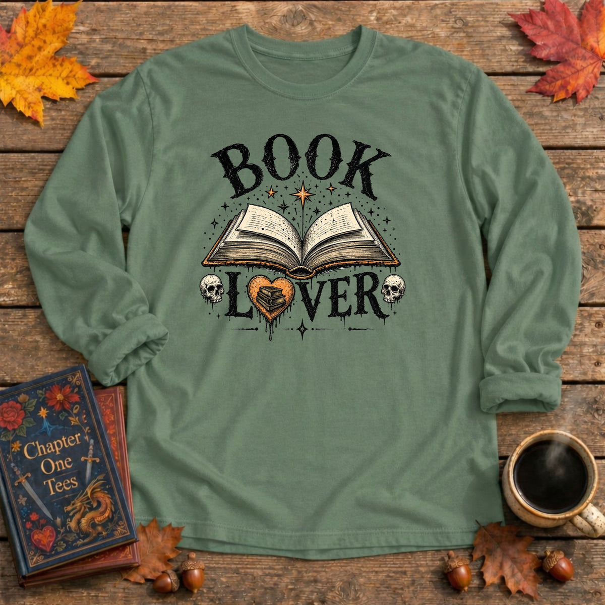 Book Lover Long Sleeve Book Tee