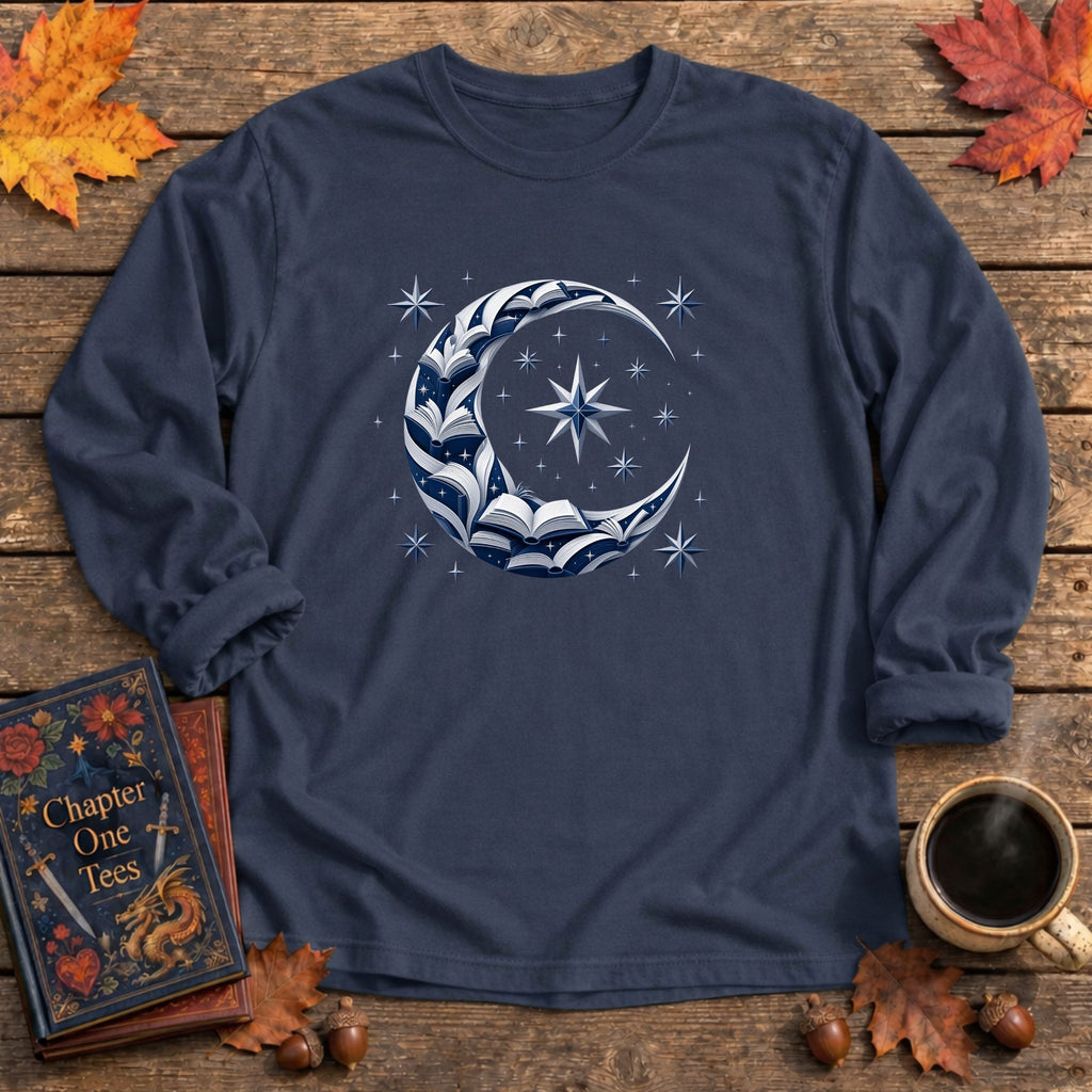 Crescent Moon Long Sleeve Book Tee