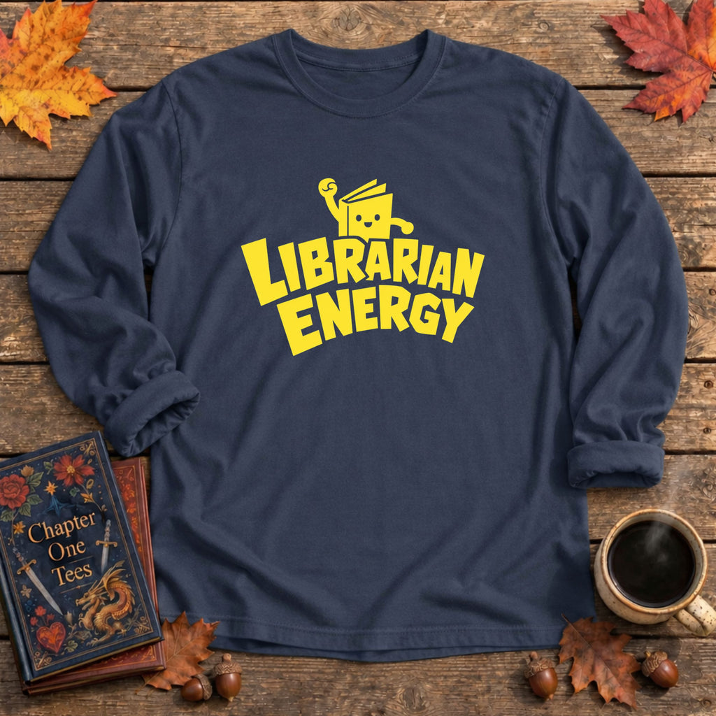 Librarian Energy Long Sleeve Tee