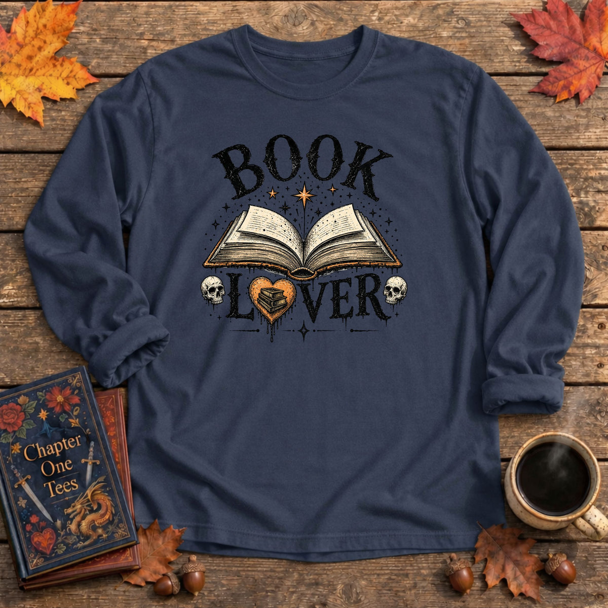 Book Lover Long Sleeve Book Tee