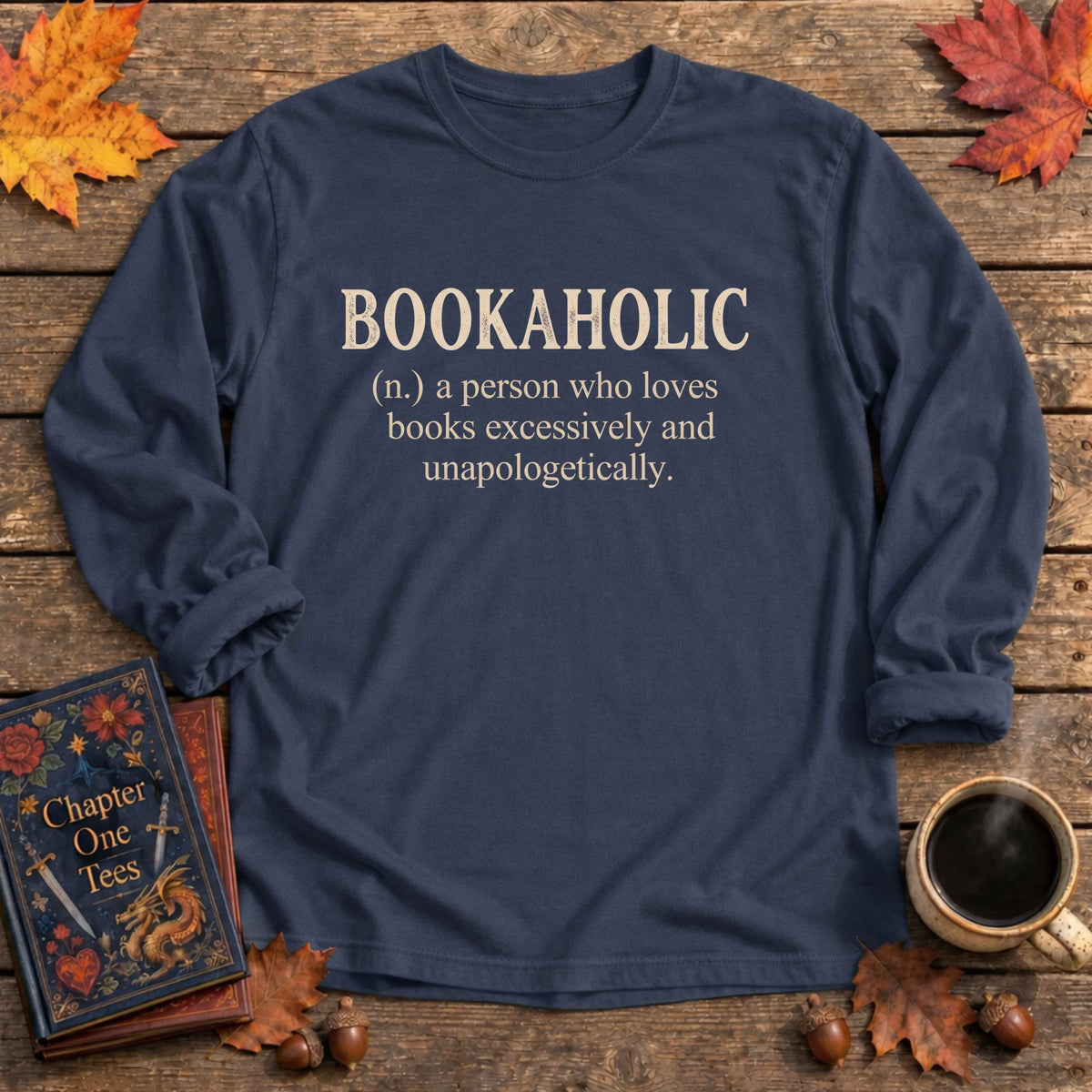 Bookoholic Long Sleeve Book Tee