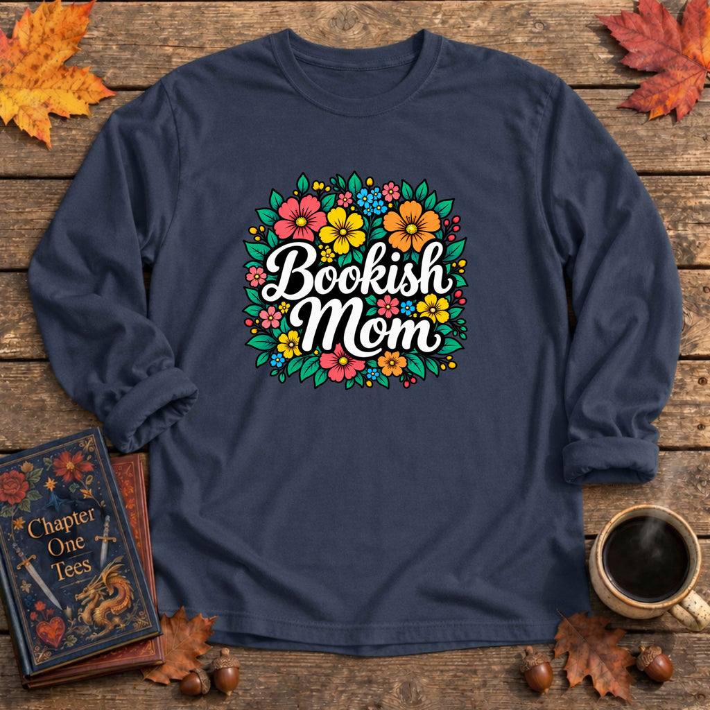 Bookish Mom Long Sleeve Book Tee