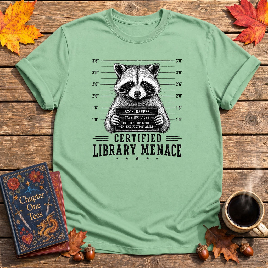 Library Menace Book T-Shirt
