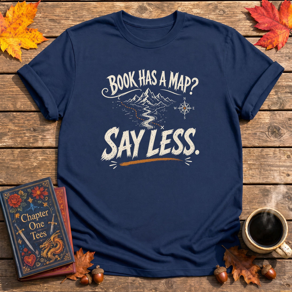 Book Has A Map T-Shirt
