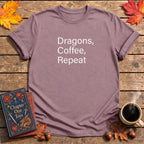 Dragons, Coffee, Repeat T-Shirt