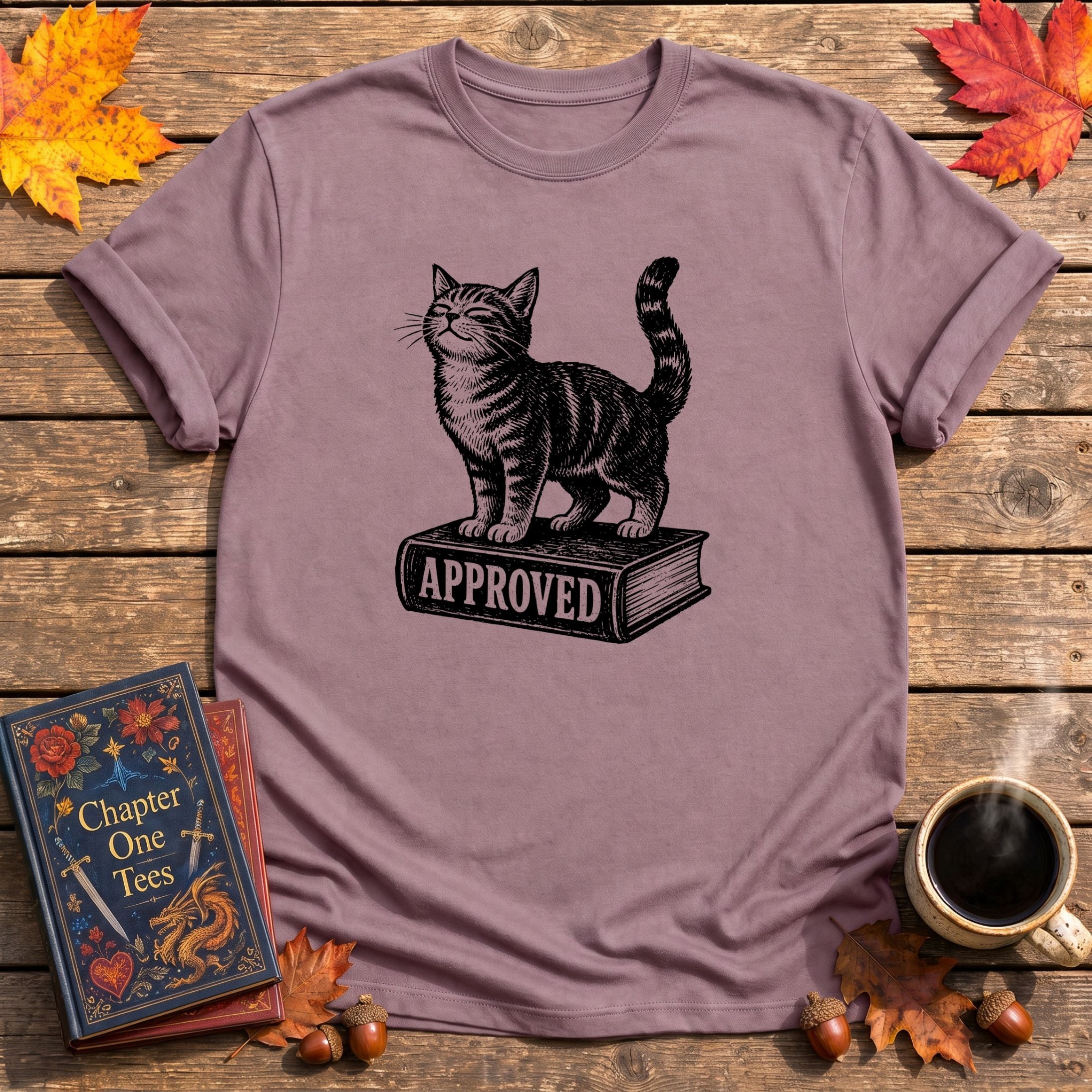 Cat Approved Book T-Shirt