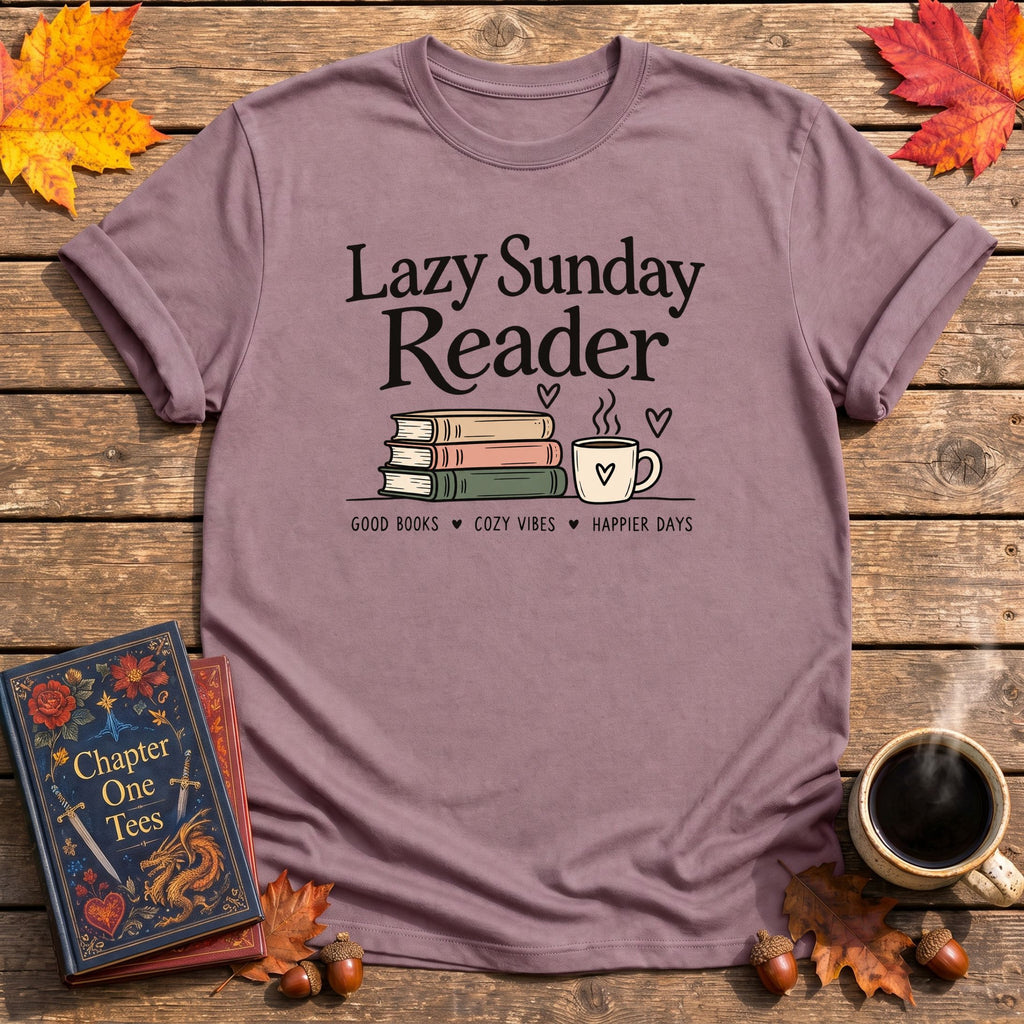 Lazy Sunday Reader T-Shirt