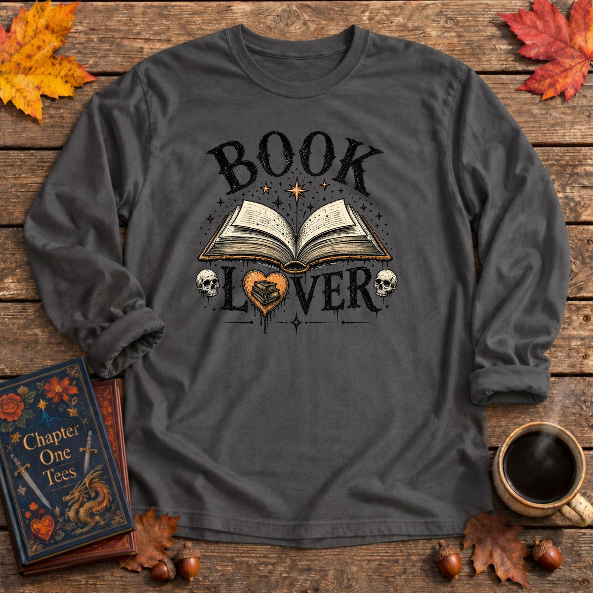 Book Lover Long Sleeve Book Tee
