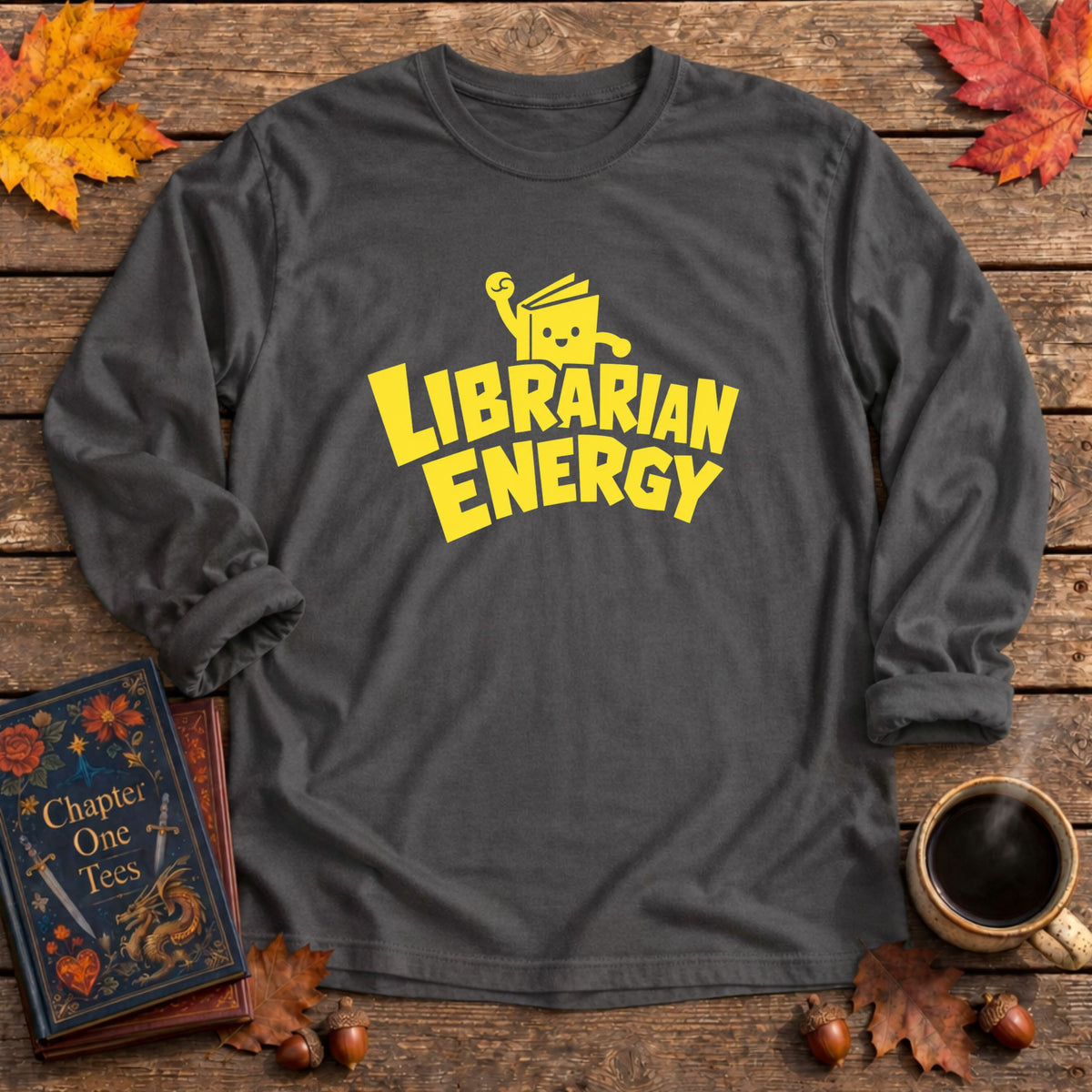 Librarian Energy Long Sleeve Tee