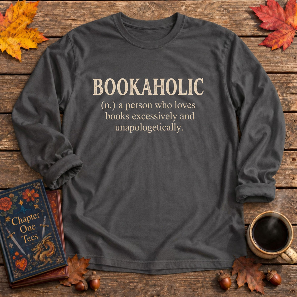 Bookoholic Long Sleeve Book Tee