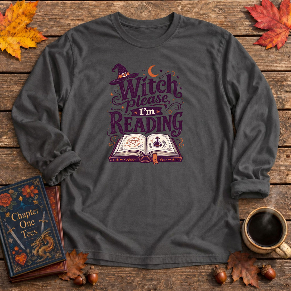 Witch Please Long Sleeve Book Tee
