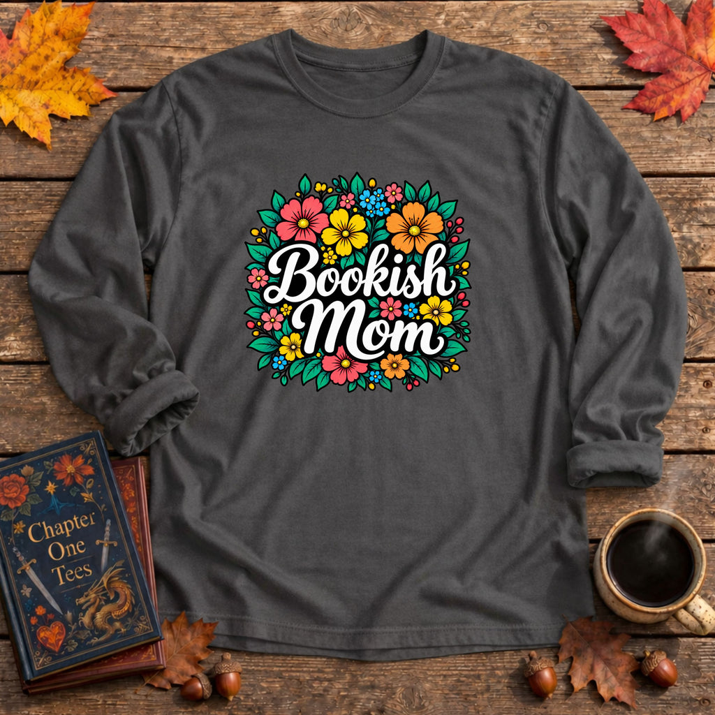 Bookish Mom Long Sleeve Book Tee