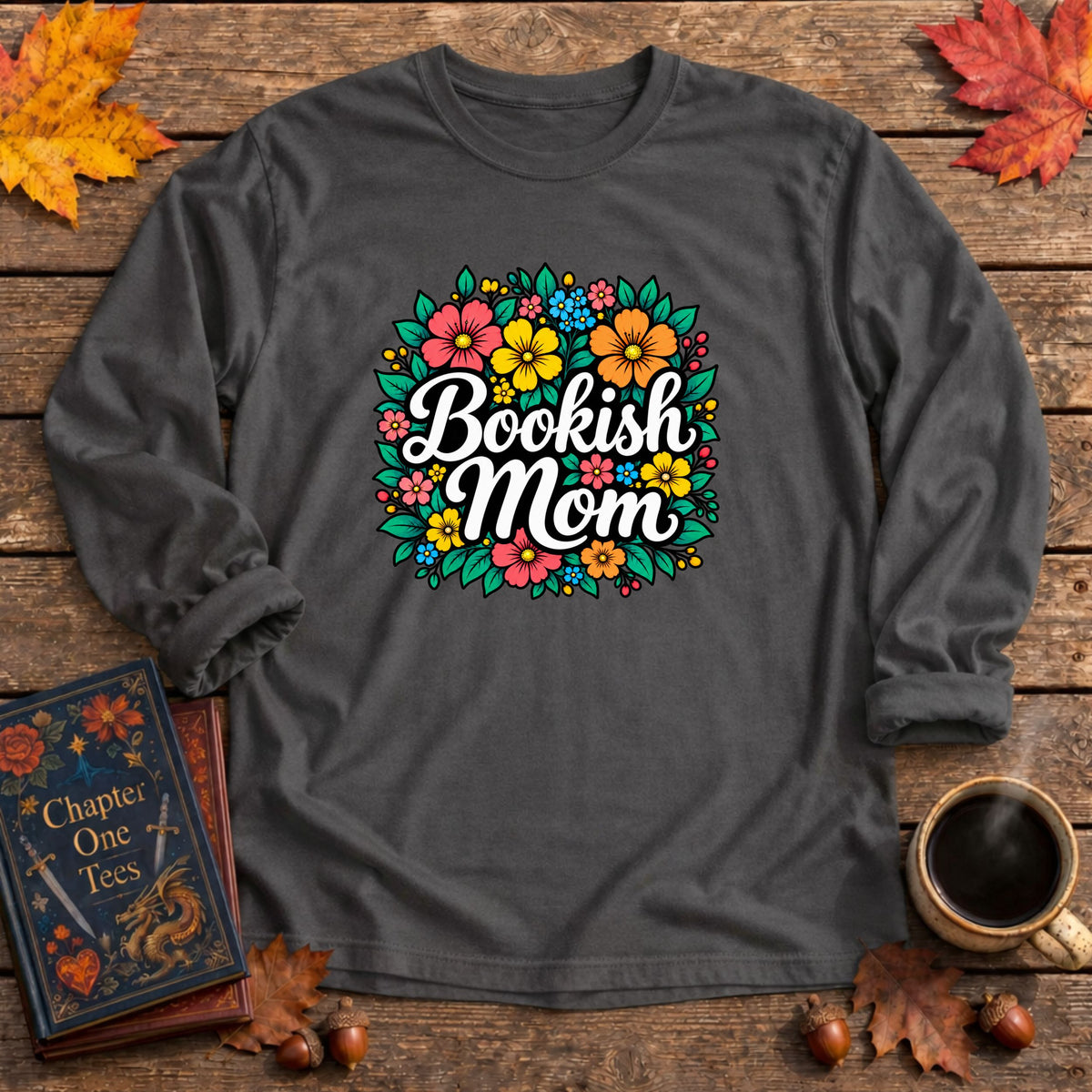 Bookish Mom Long Sleeve Book Tee