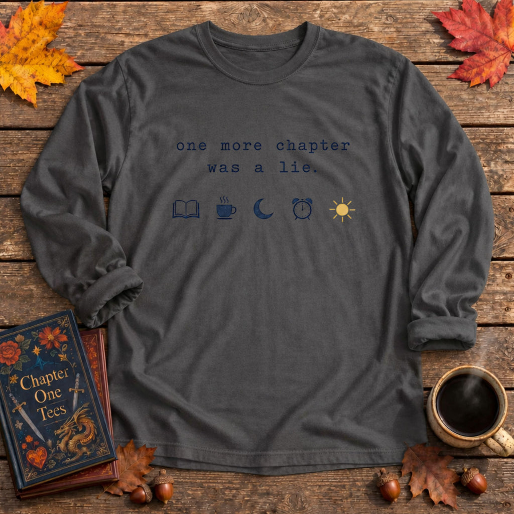 Was A Lie Bookish Long Sleeve Tee