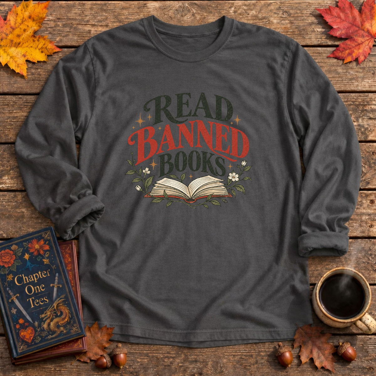 Read Banned Books Long Sleeve Book Tee