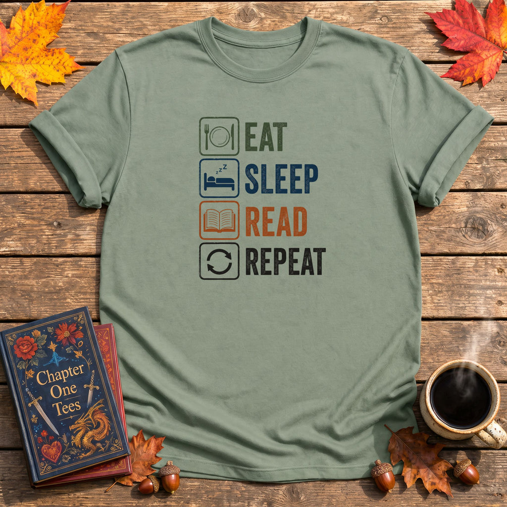 Eat, Sleep, Read, Book T-Shirt