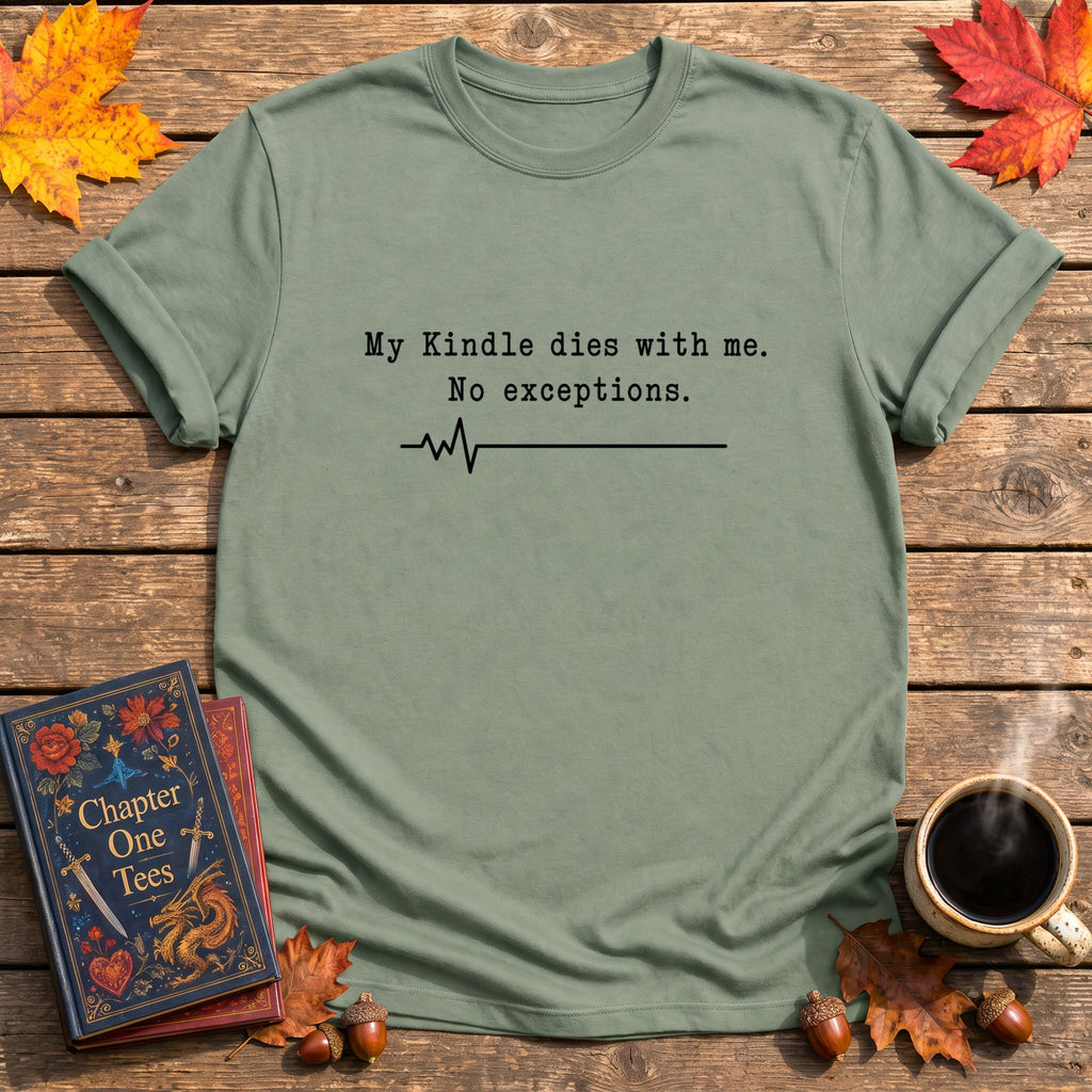 Dies With Me Book T-Shirt