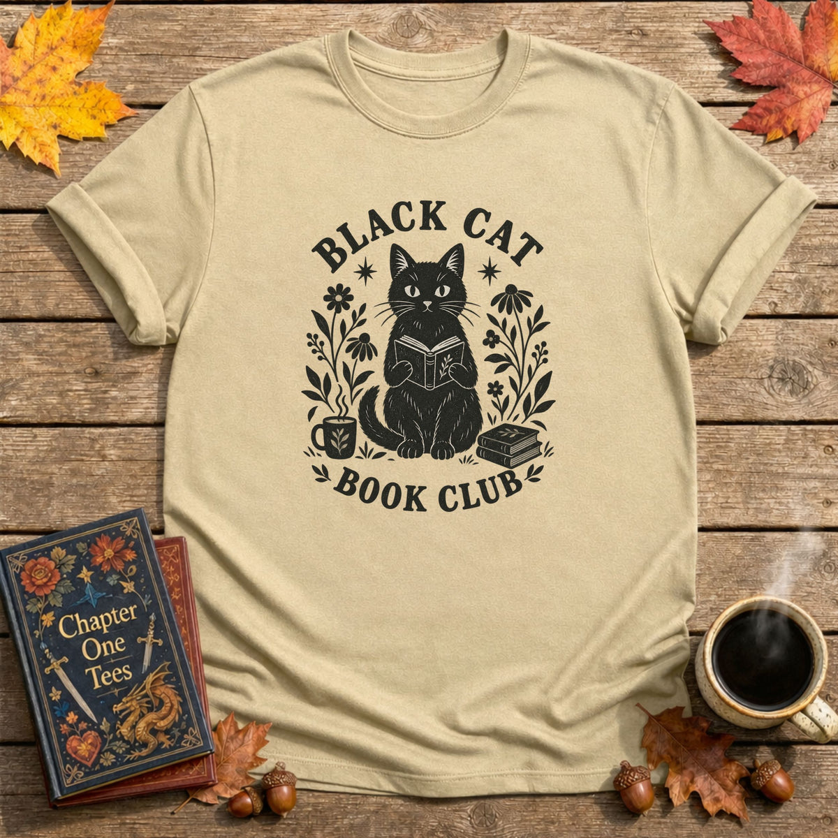 Black Cat Book Club T-Shirt