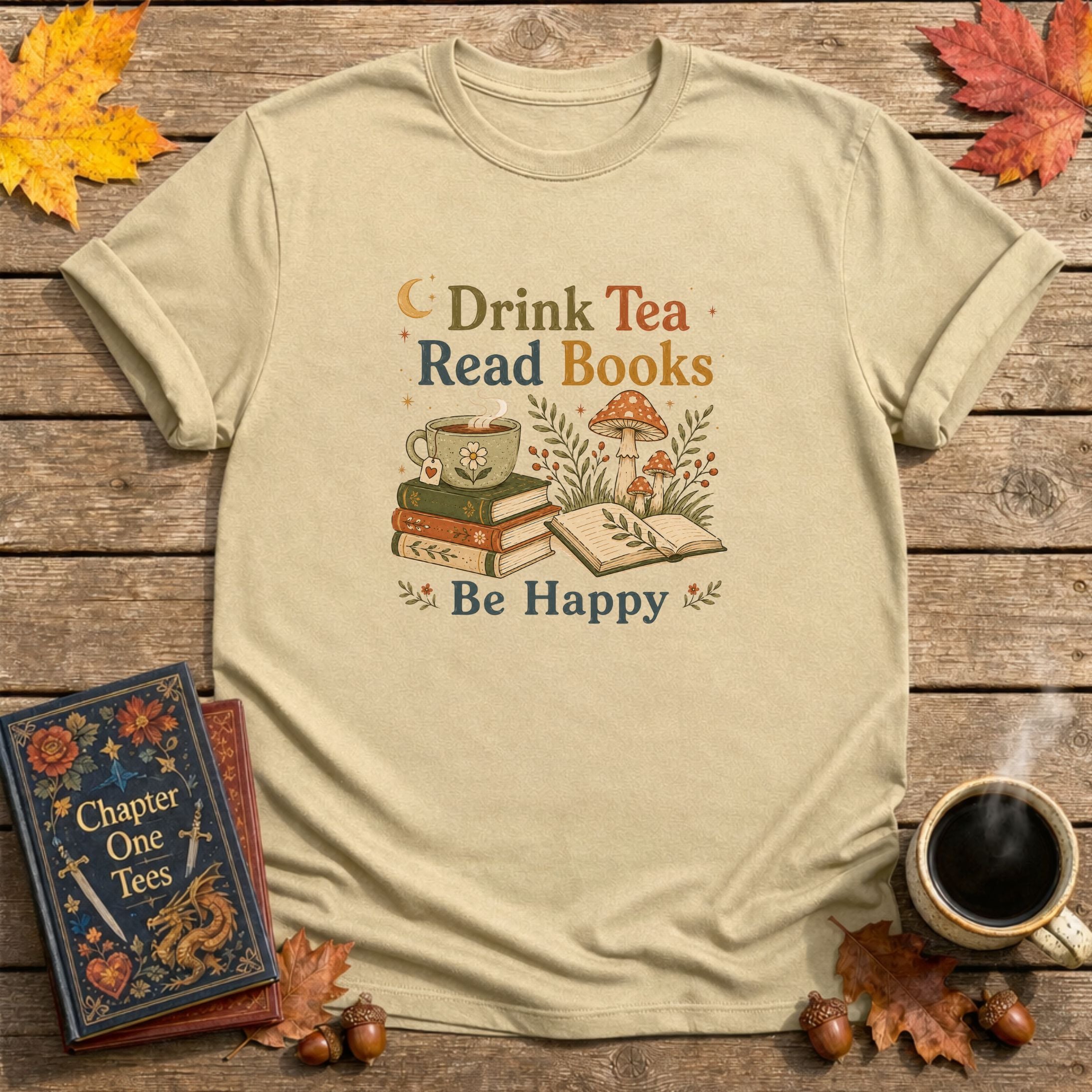 Drink Tea Read Books T-Shirt