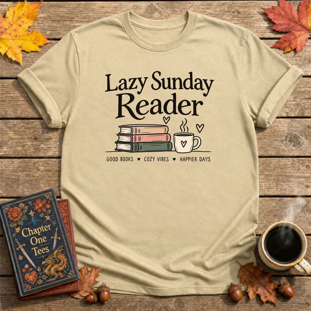 Lazy Sunday Reader T-Shirt