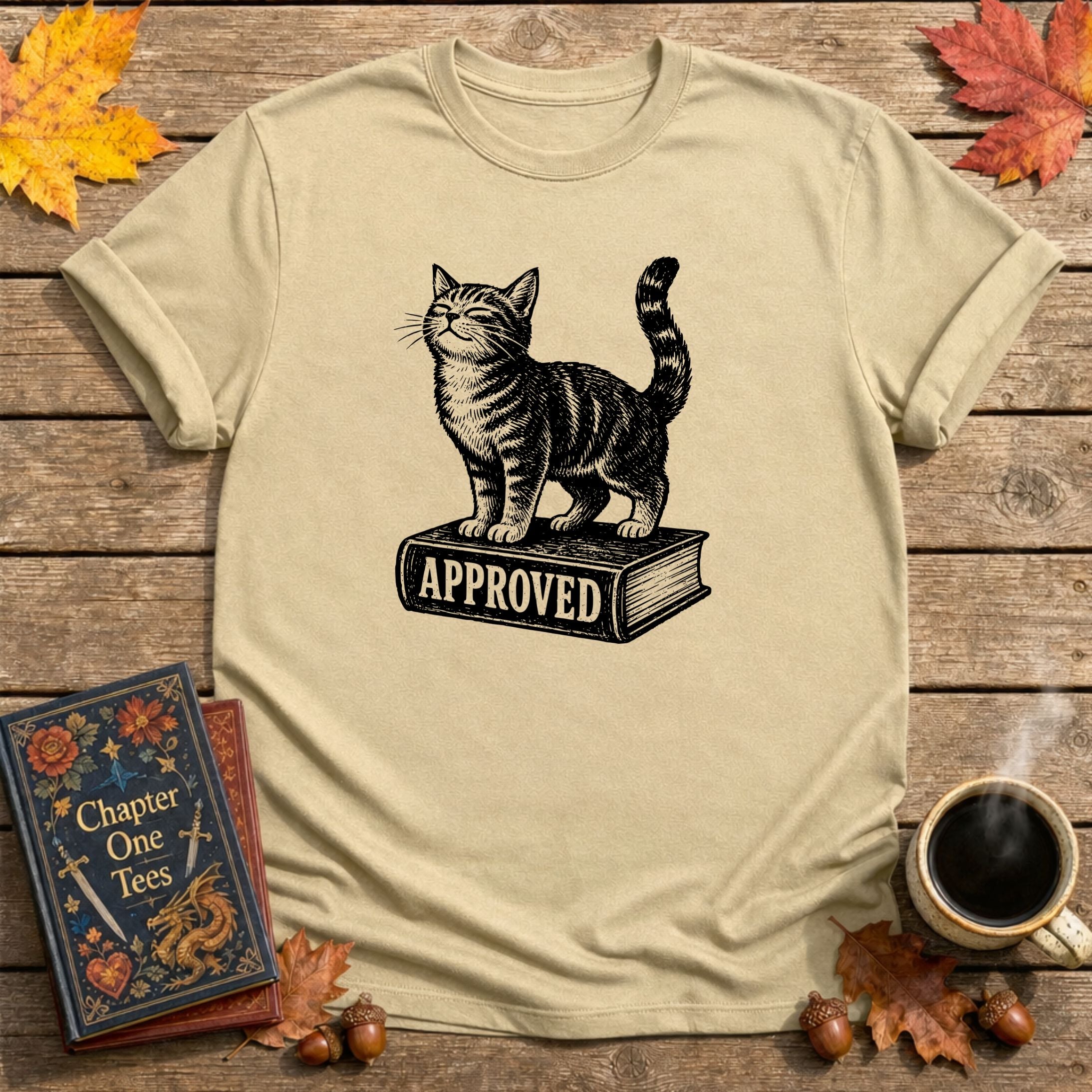 Cat Approved Book T-Shirt