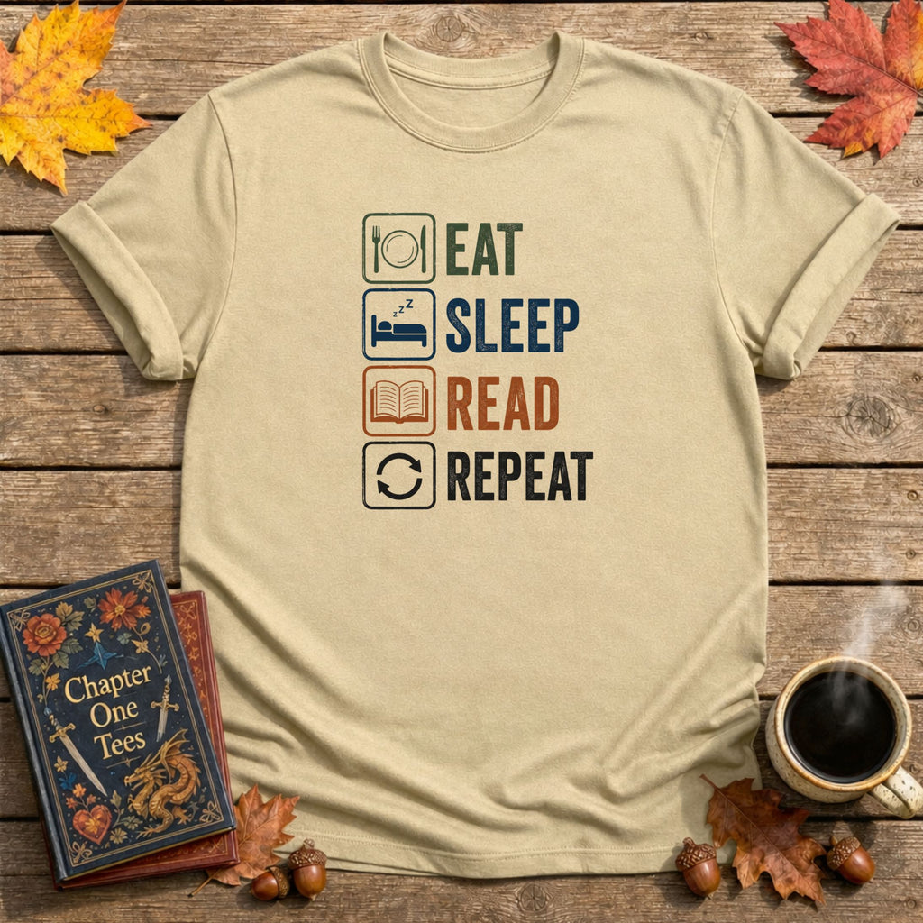 Eat, Sleep, Read, Book T-Shirt