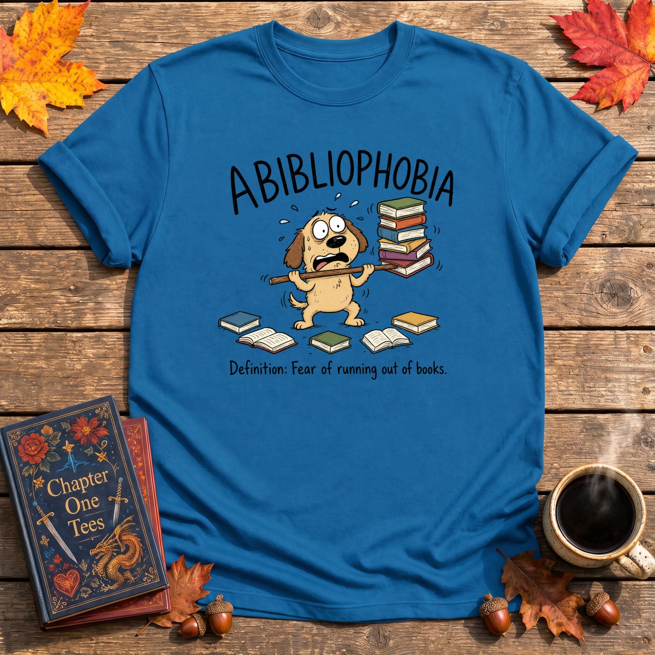 ABIBLIOPHOBIA Book T-Shirt