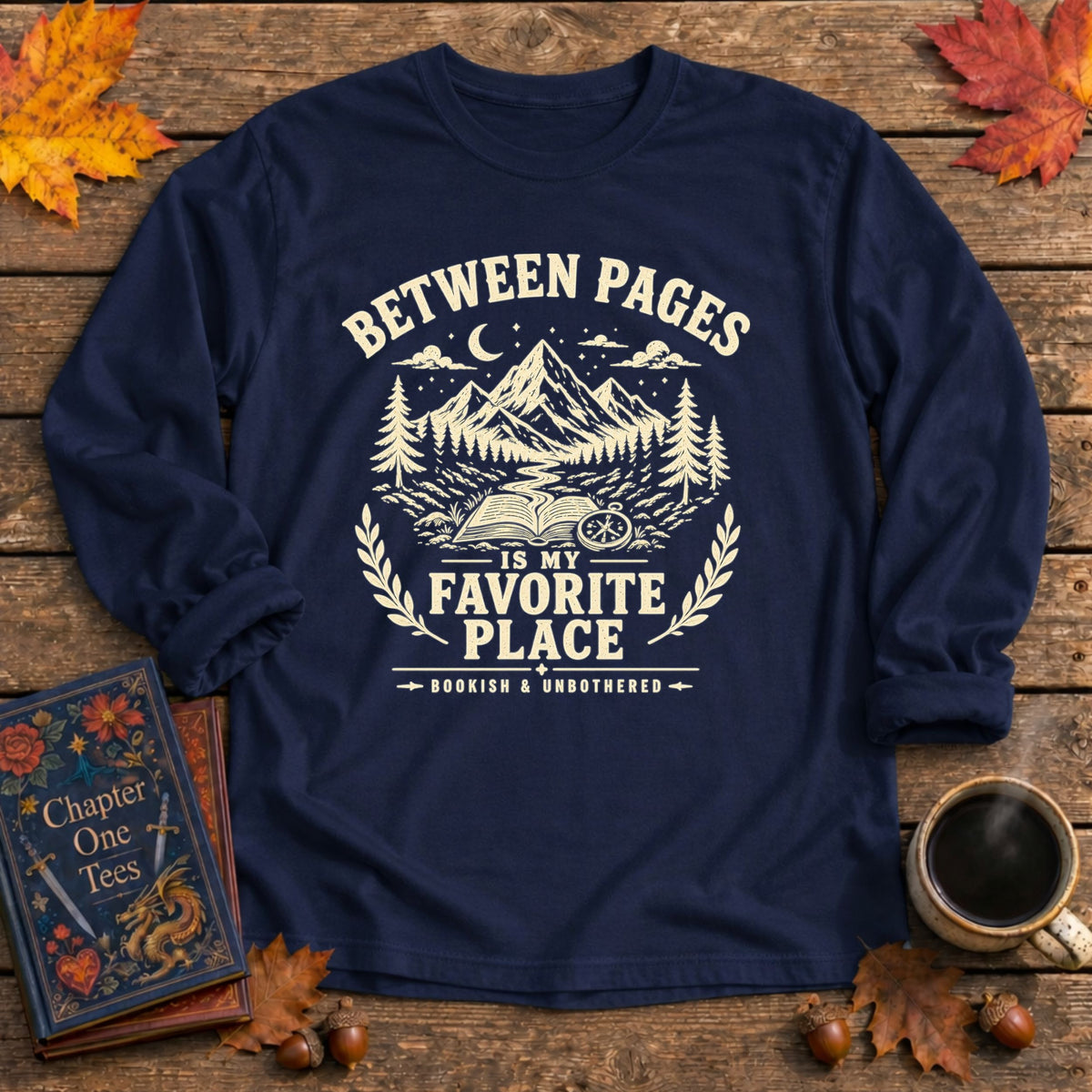 Between Pages Long Sleeve Book Tee