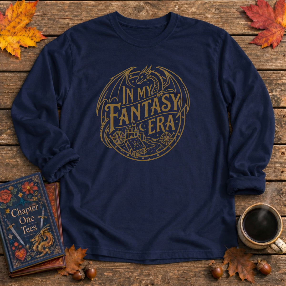 In My Fantasy Era Long Sleeve Book Tee