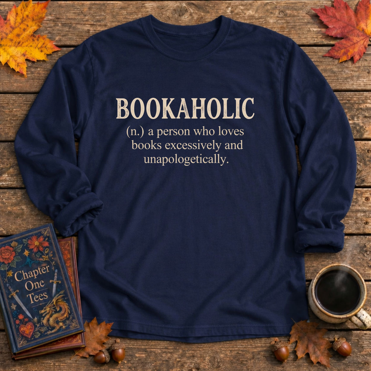 Bookoholic Long Sleeve Book Tee