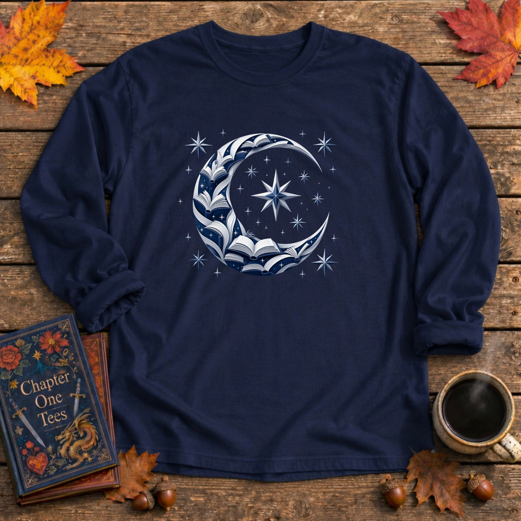 Crescent Moon Long Sleeve Book Tee