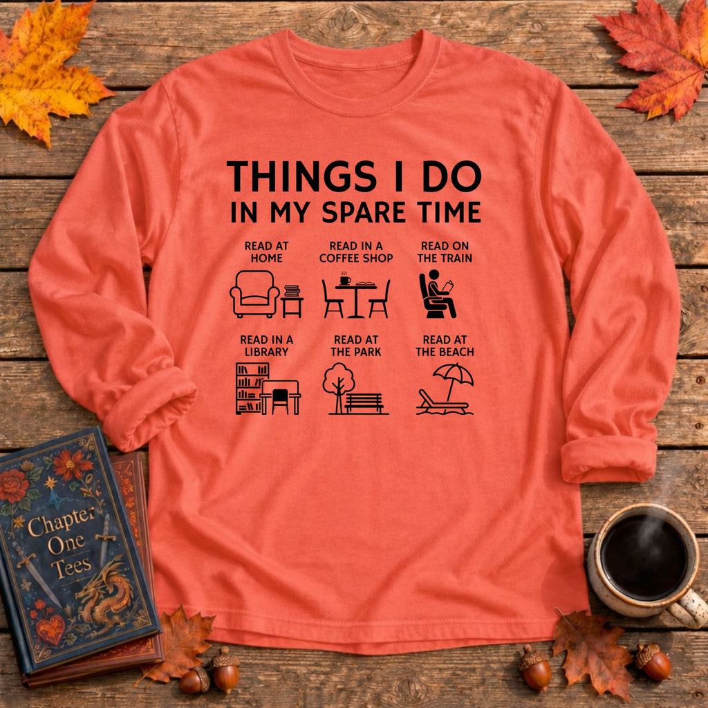 Things I Do Long Sleeve Book Tee