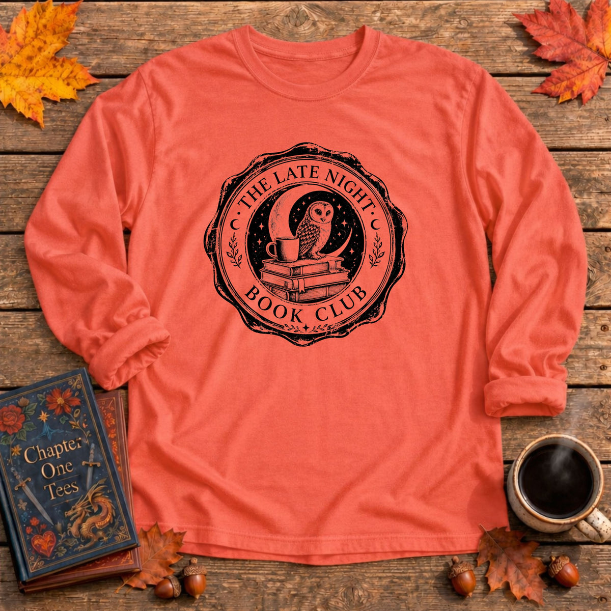 Late Night Book Club Long Sleeve Tee