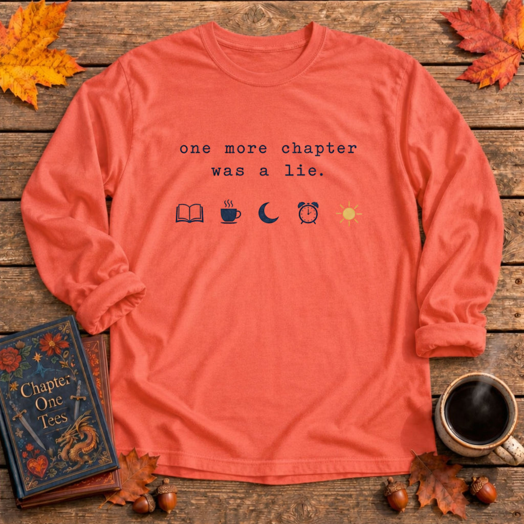 Was A Lie Bookish Long Sleeve Tee