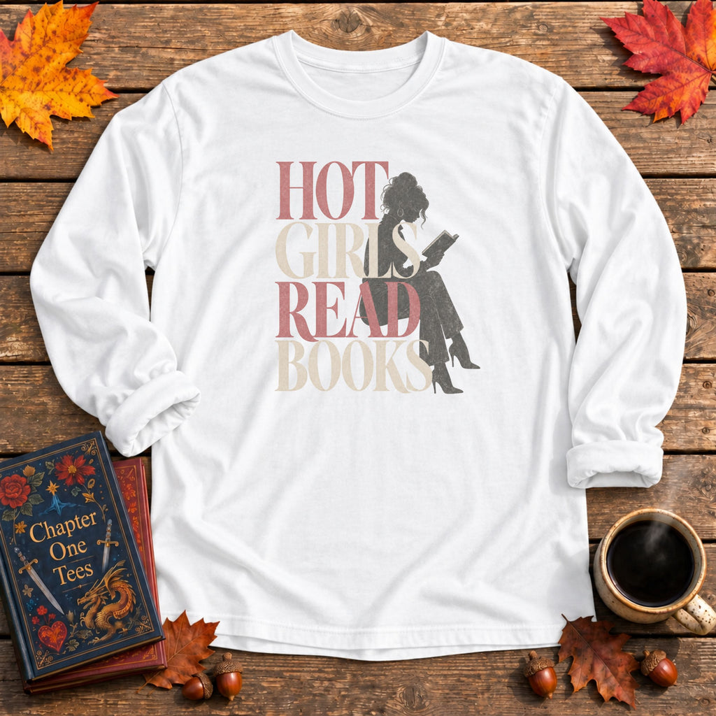 Hot Girls Read Long Sleeve Book Tee