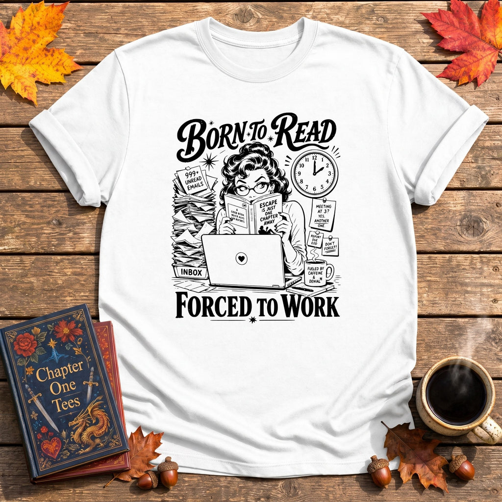 Forced to Work Book T-Shirt