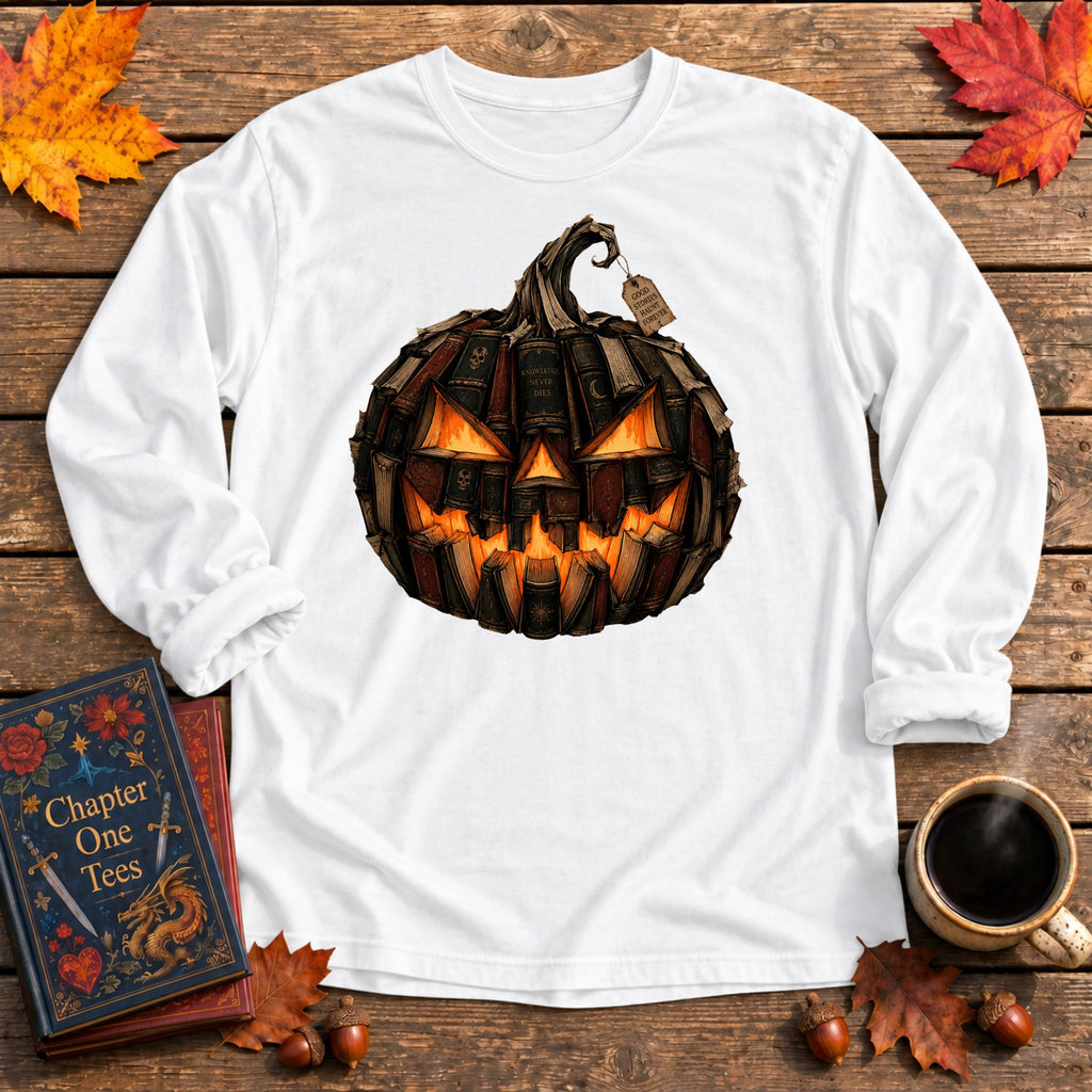 Book-O-Lantern Long Sleeve Book Tee