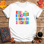 Be Kind & STFU Book T-Shirt